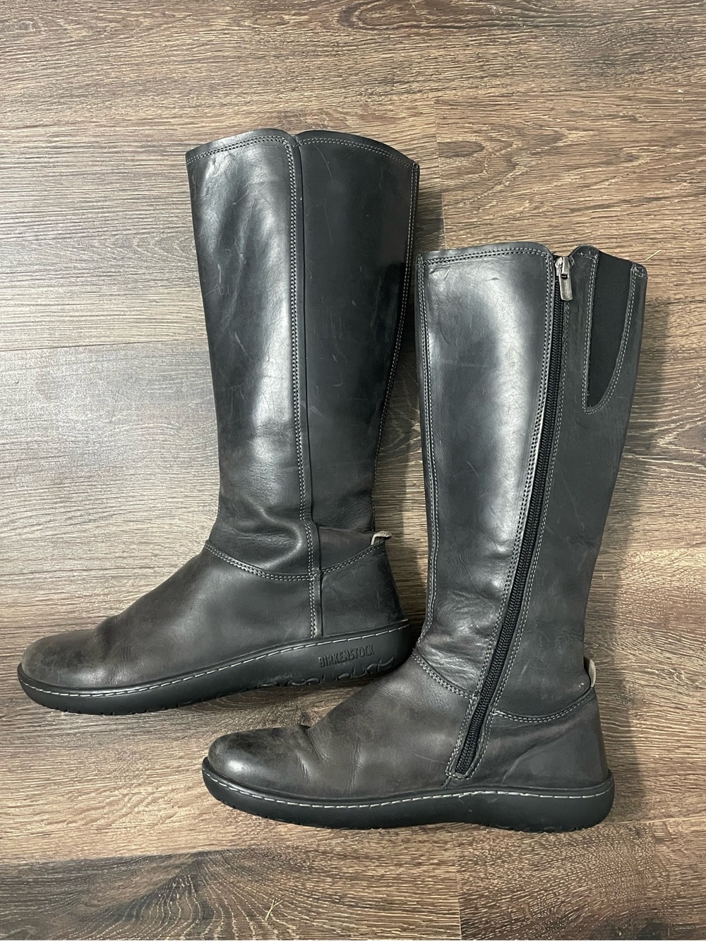 Birkenstock Tall Leather Zip Boots